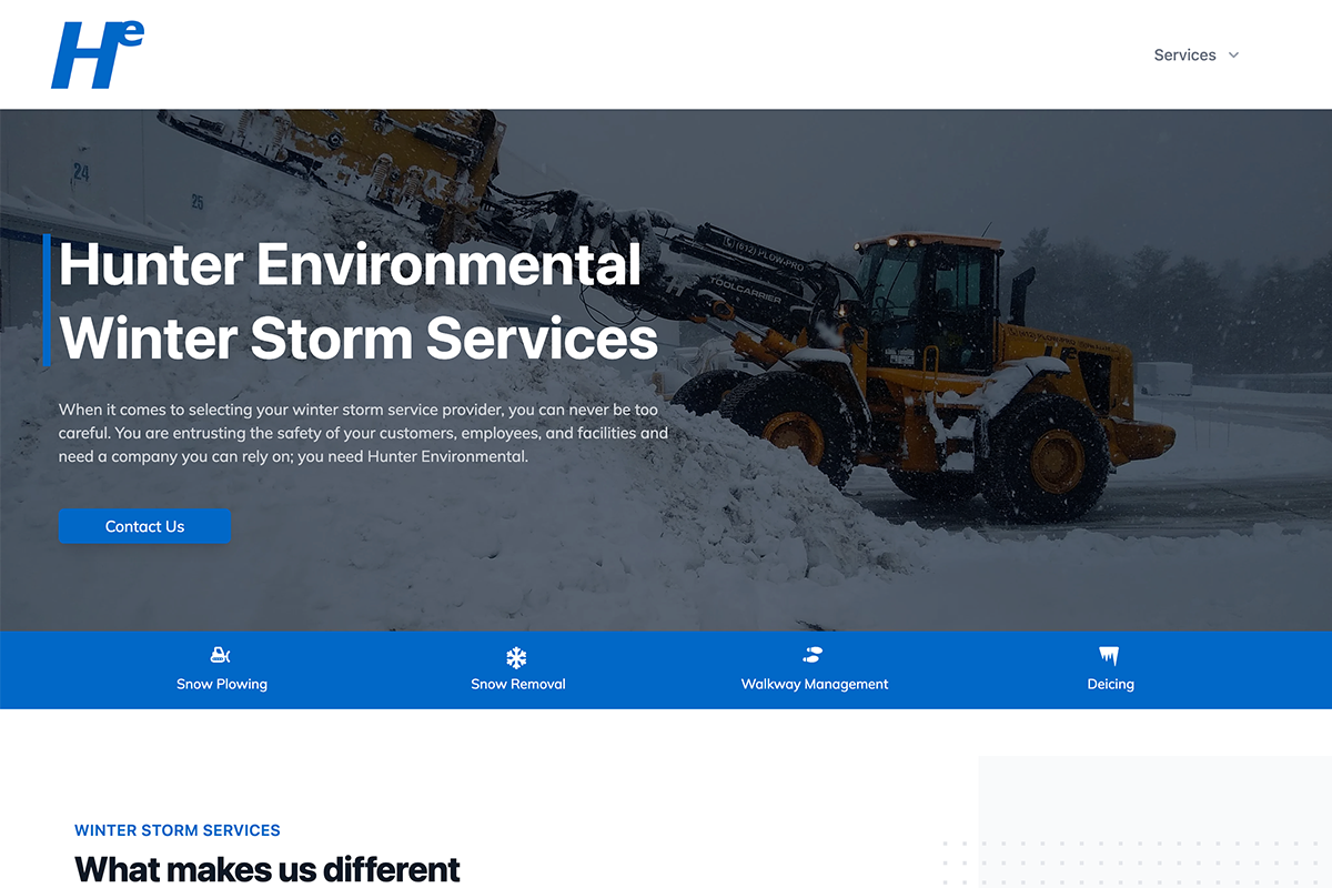 Professional trade website after redesign by Reardon Web Development