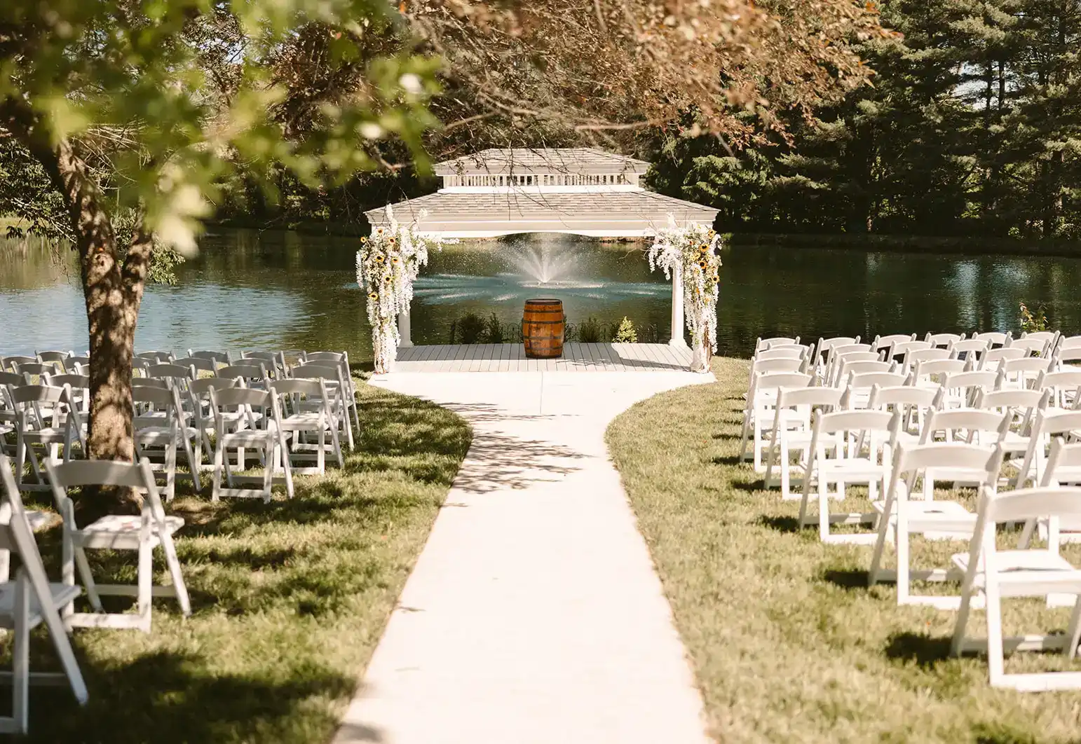 Wedding ceremony at a beautiful venue